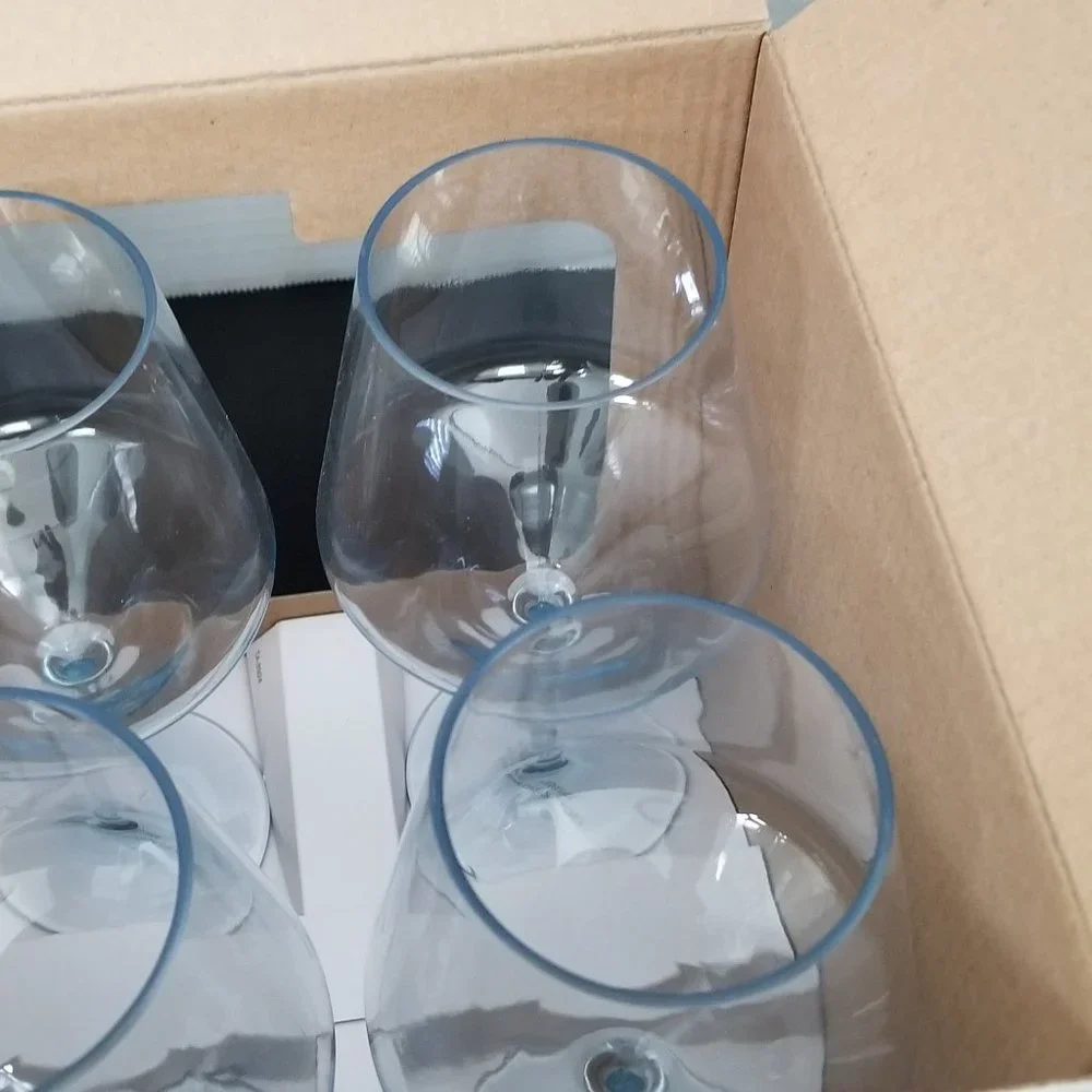 Nicole Miller Set of 4 Outdoor Blue/Teal Wine Glasses 16 oz. IOB - Picture 5 of 10